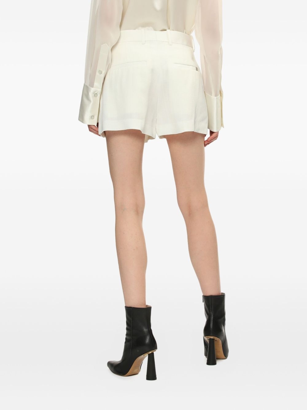 high-waisted tailored shorts - 4