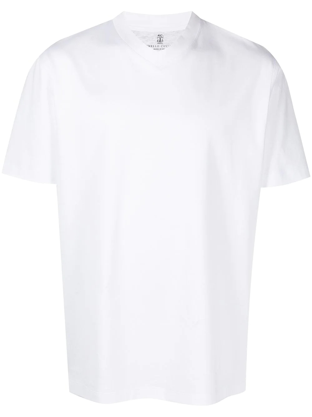 V-neck cotton T-shirt - 1