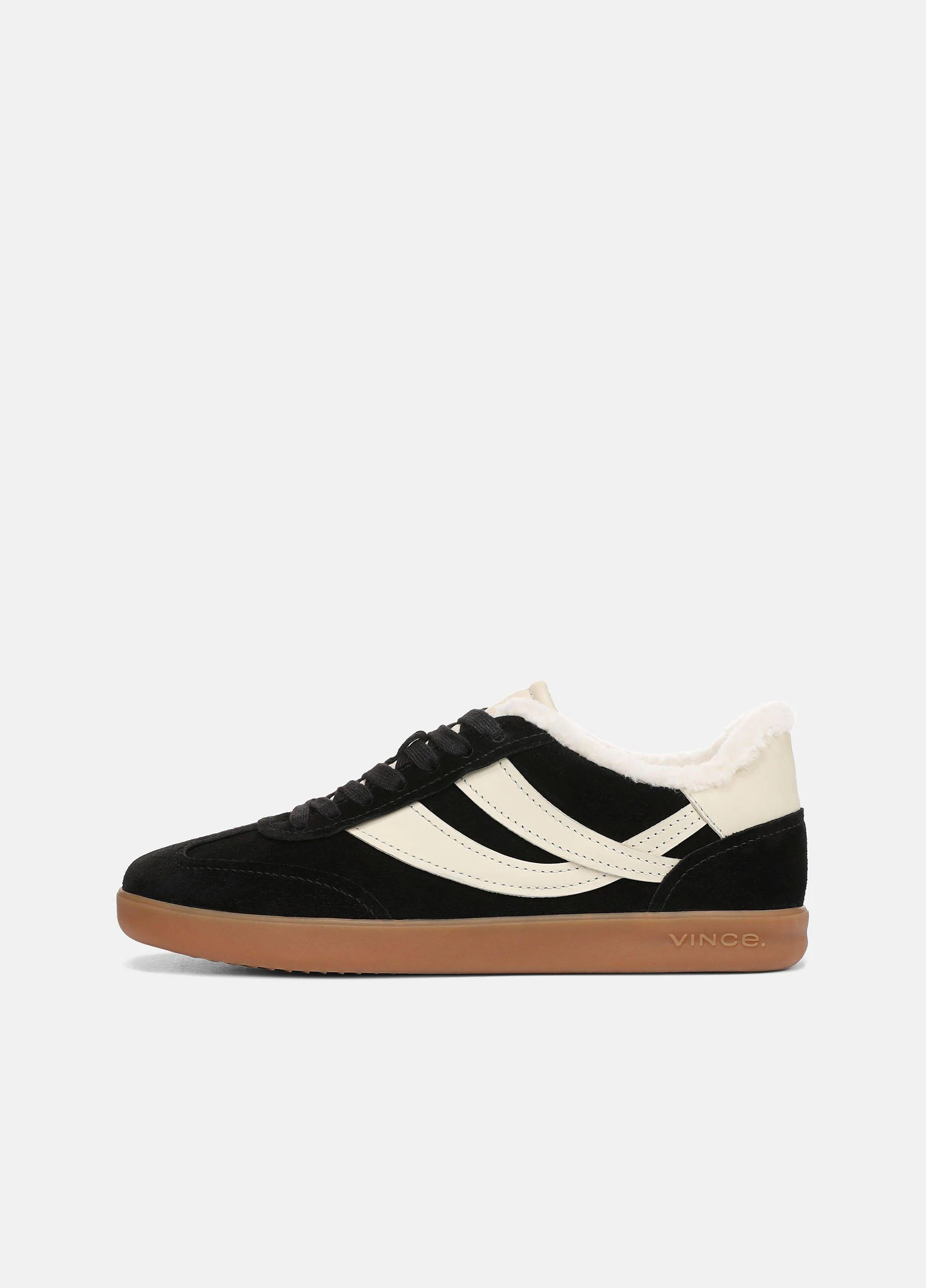 Oasis Suede & Shearling Sneaker - 1