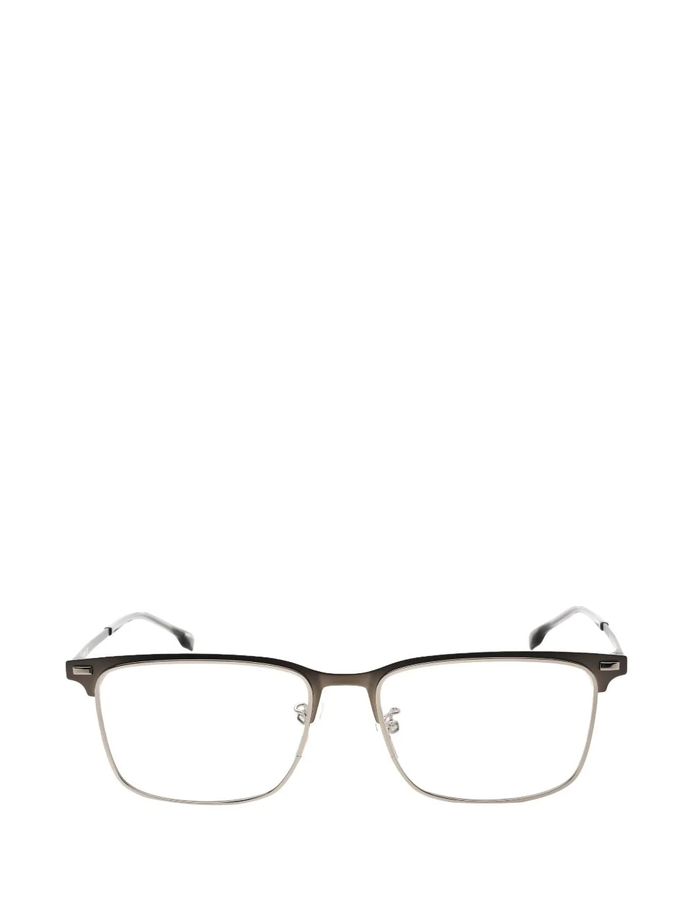 titanium rectangle-frame glasses - 1