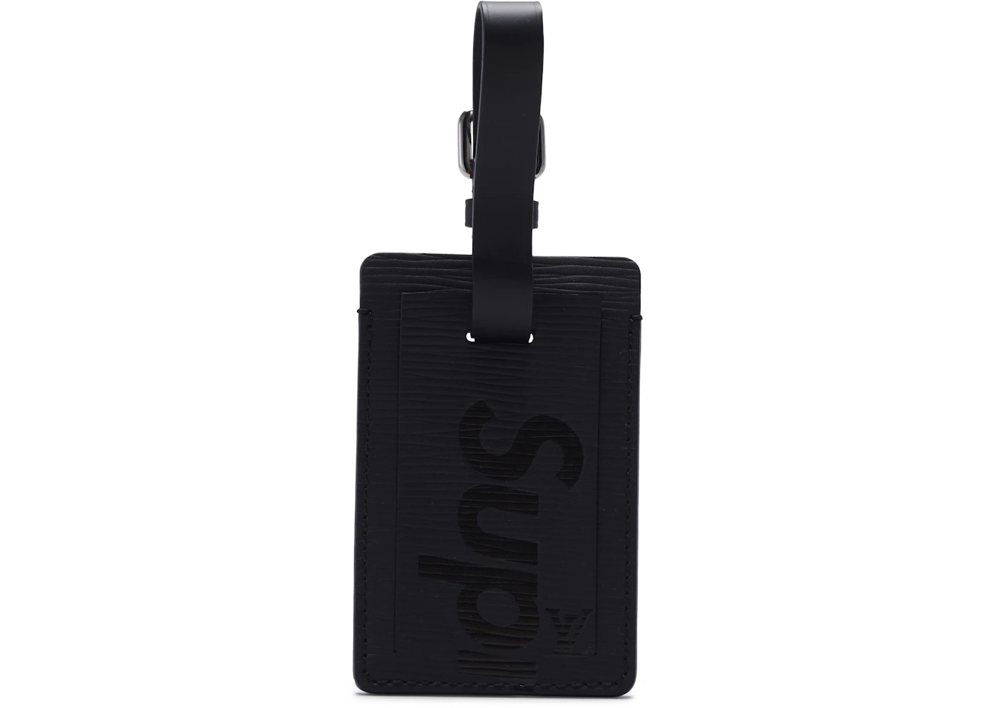 Louis Vuitton x Supreme Luggage Tag Set Epi Black/Red - 2