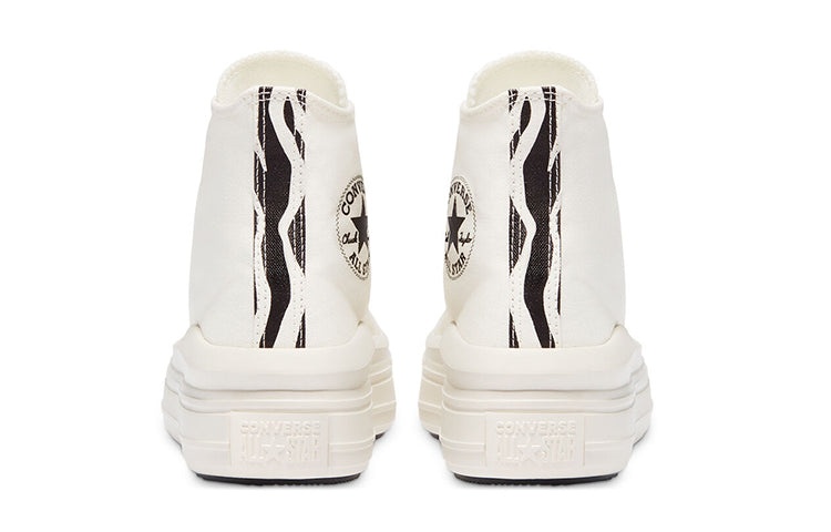 (WMNS) Converse Chuck Taylor All Star Move High 'Archive Print Egret' 570974C - 4