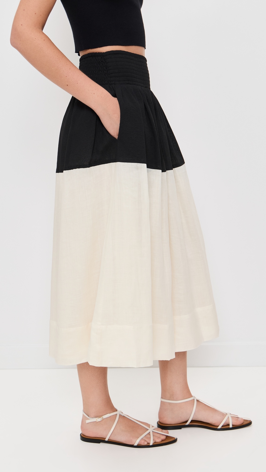 Nicola Ramie Midi Skirt - 3