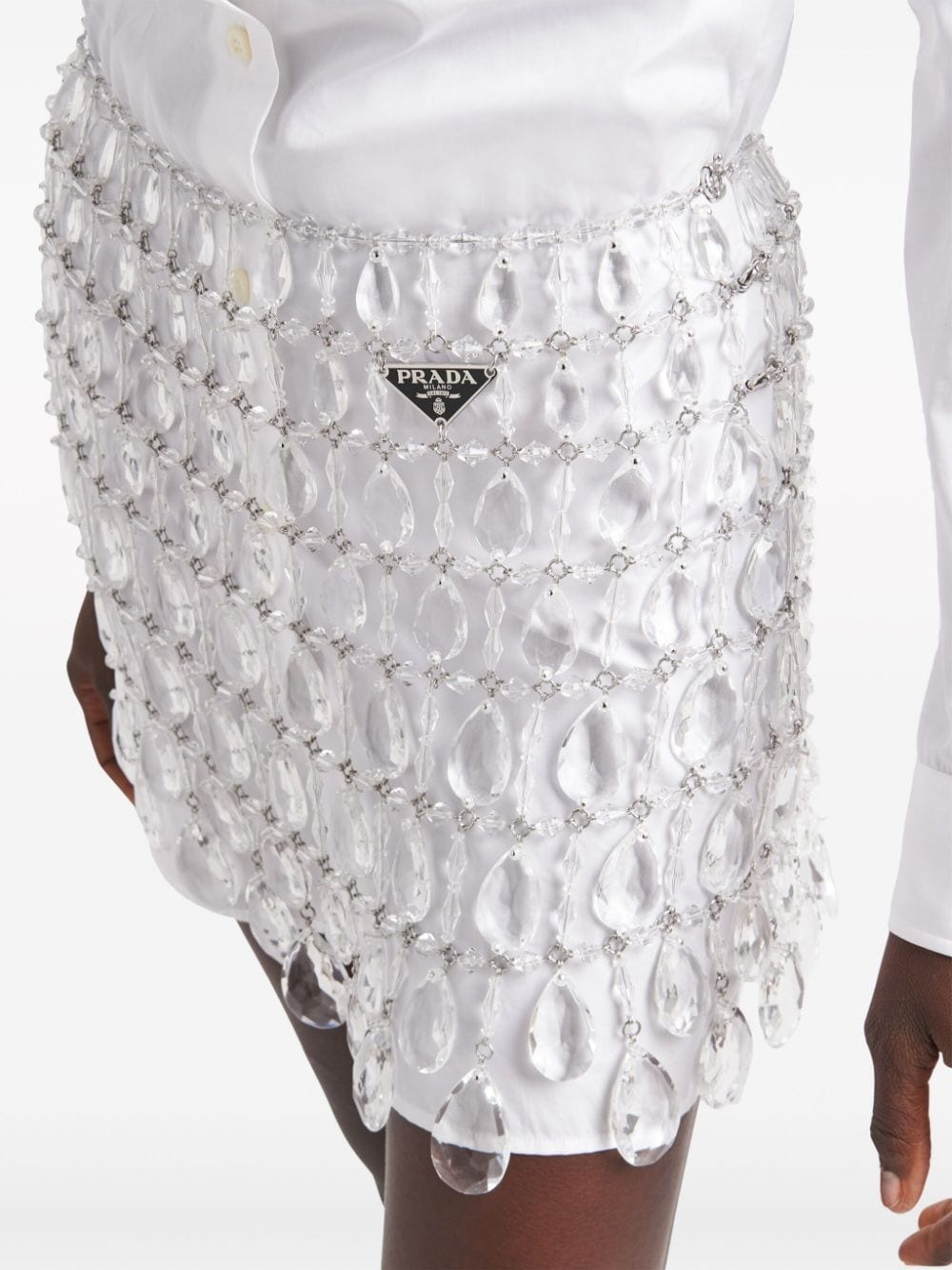crystal-embellished mini skirt - 5