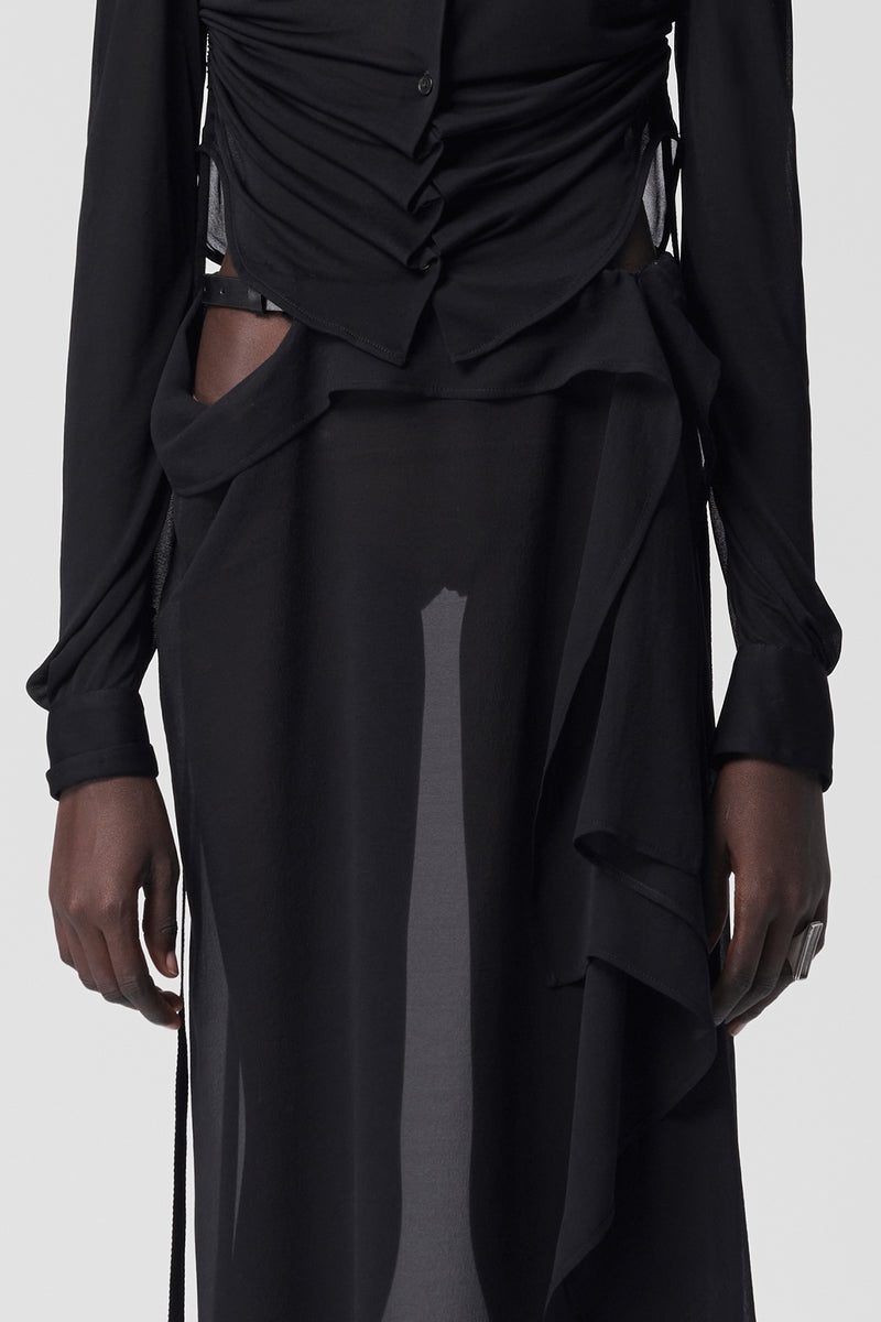 Medi Long Asymmetric Skirt - 5