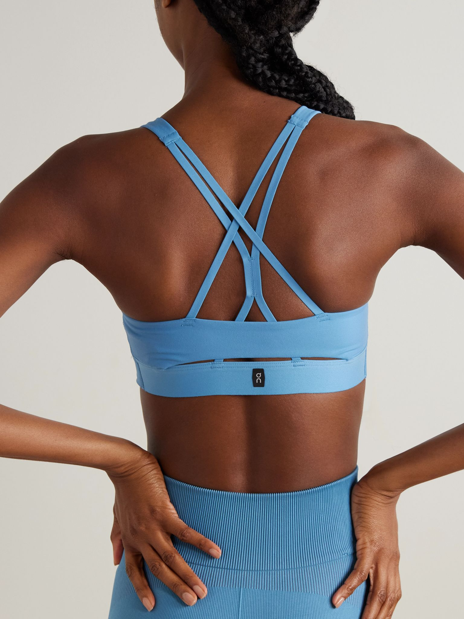 Studio recycled sports bra Blue - 3
