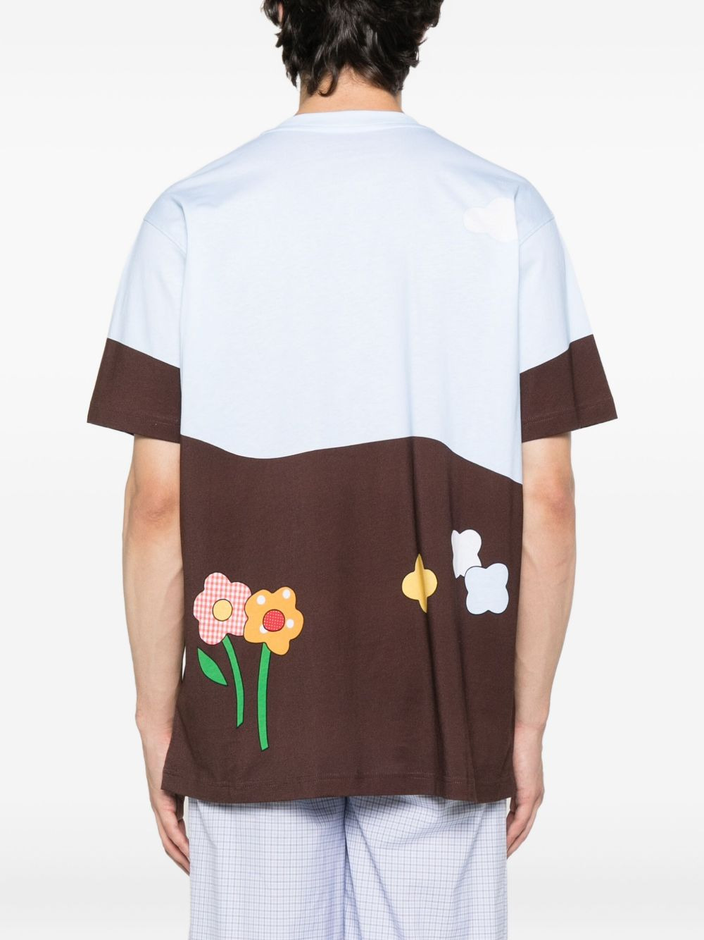 house-mountain print T-shirt - 3