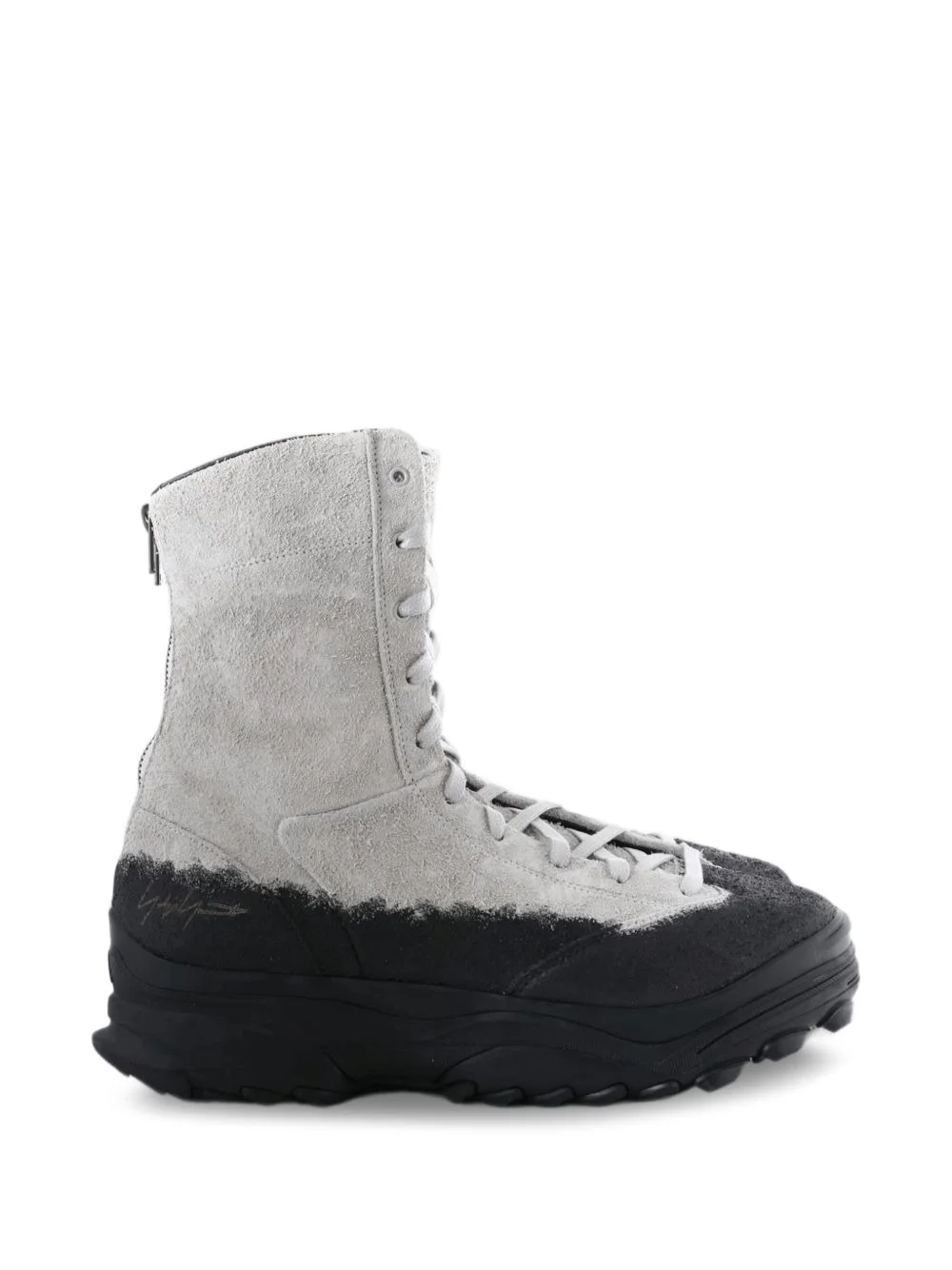 suede panelled boots - 1