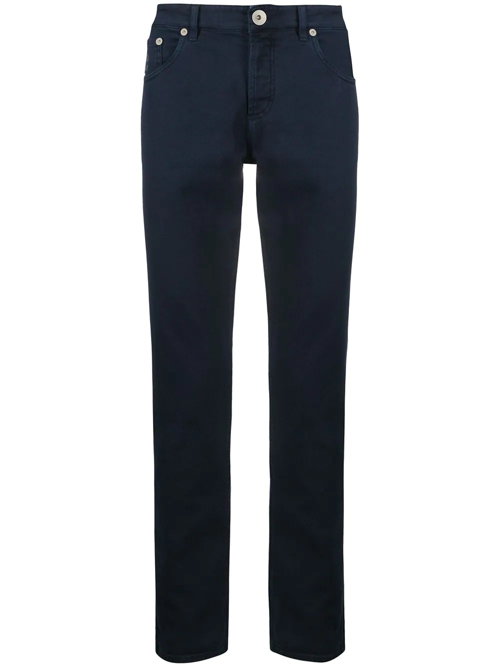 mid-rise slim-fit jeans - 1