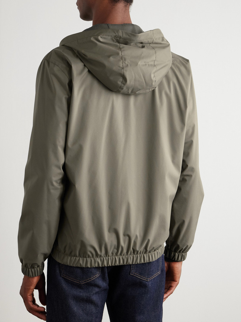 Reversible Storm System® Windmate® Shell and Cashmere Hooded Bomber Jacket 3