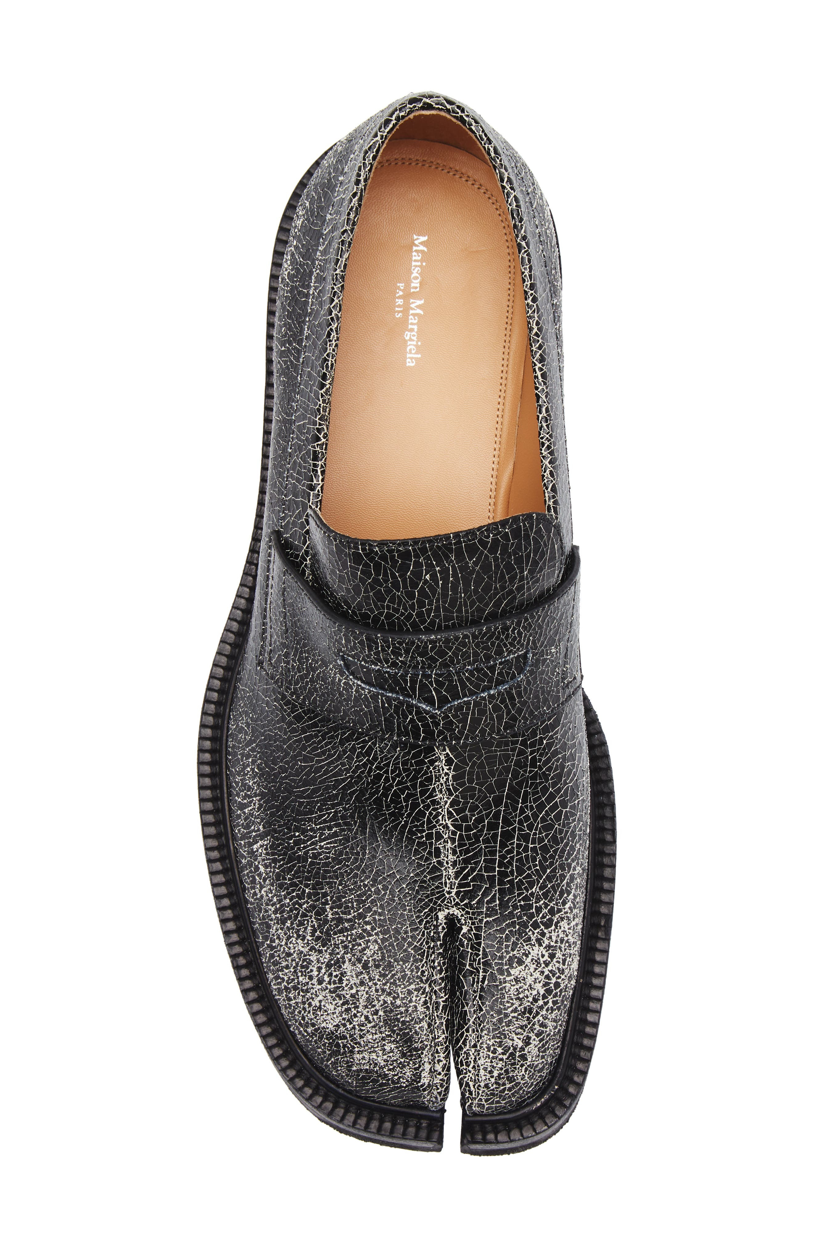 Maison Margiela Tabi County Loafer in Black/White at Nordstrom - 5