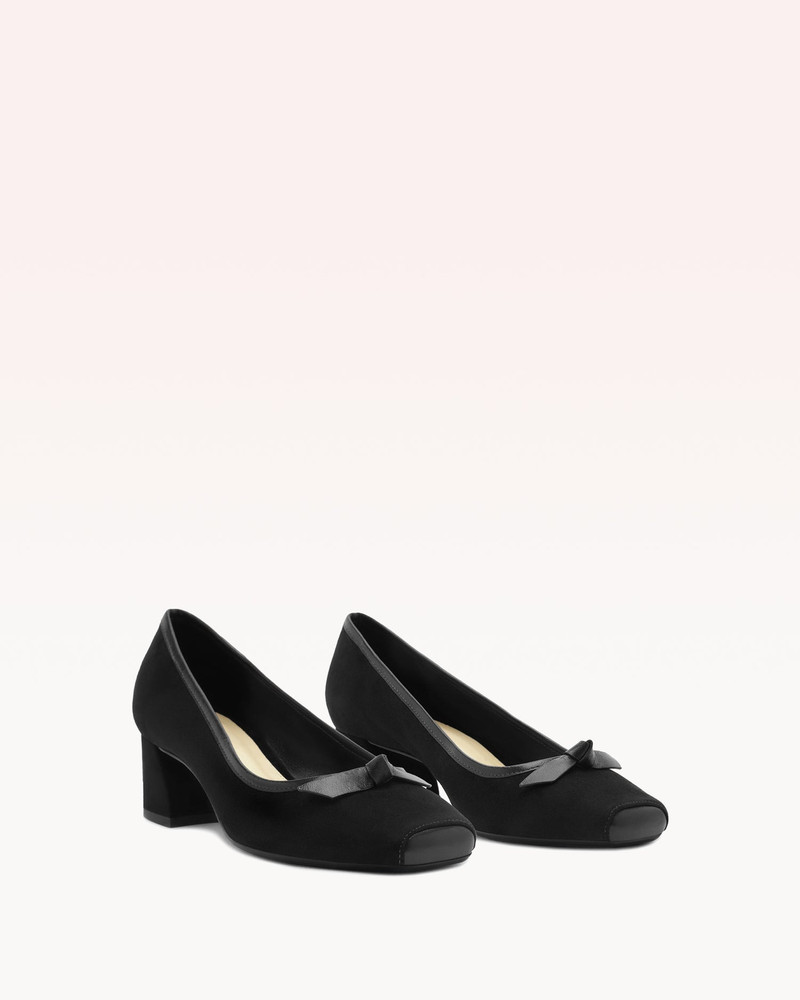 ALEXANDRE BIRMAN CLARITA SQUARE PUMP 45 BLACK outlook