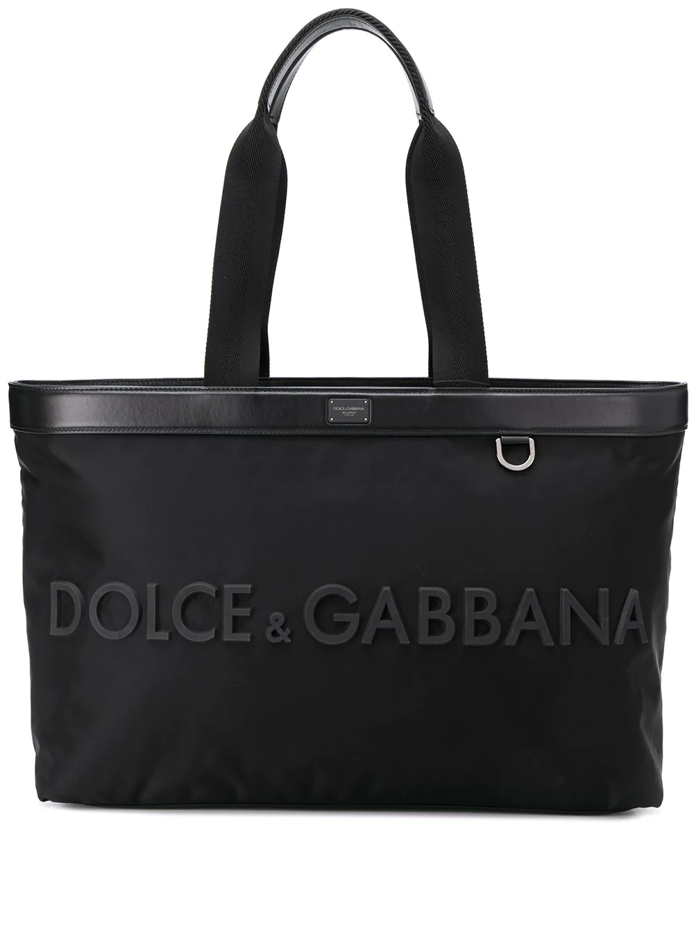 rubberized logo tote - 1