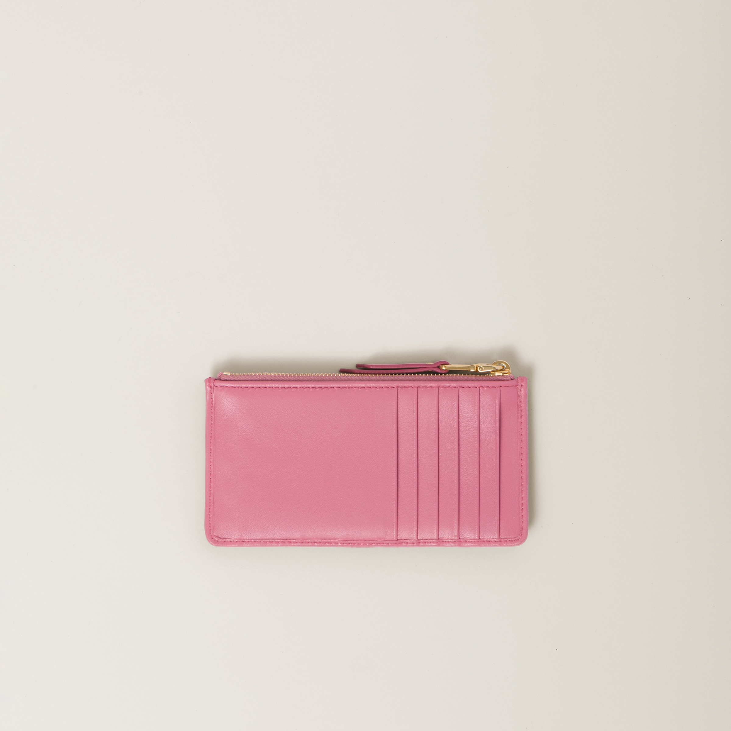 Matelassé nappa leather envelope wallet - 3
