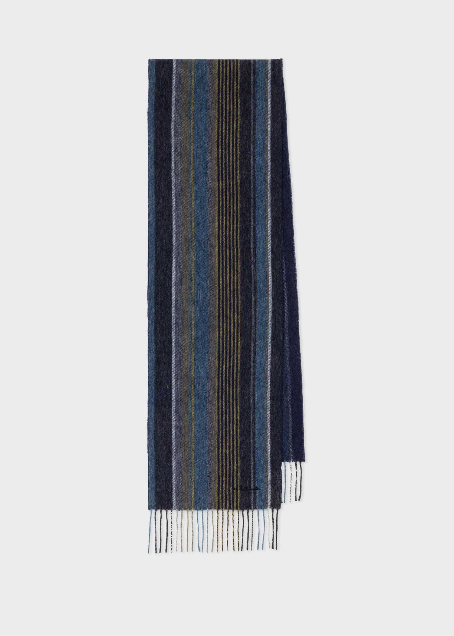 Multi Stripe Lambswool Scarf - 1