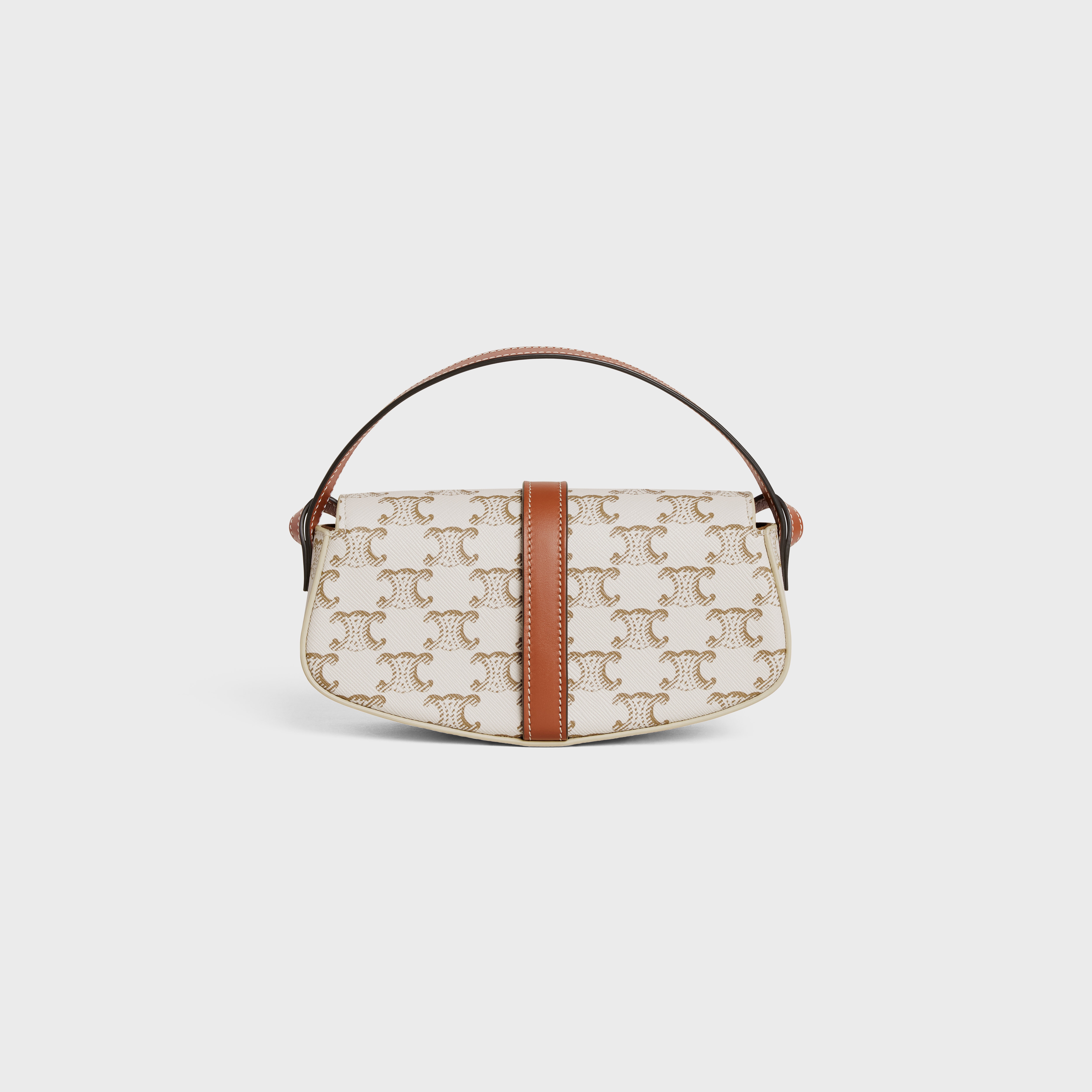 CLUTCH ON STRAP TABOU in Triomphe canvas and calfskin - 3
