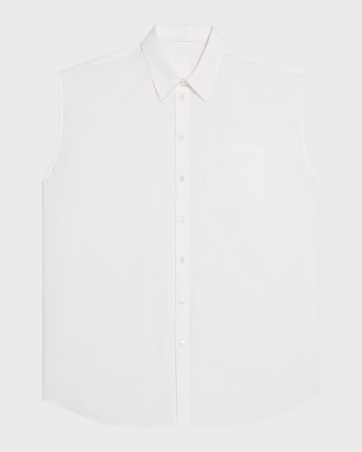 Men's Sleeveless Button-Down Shirt - 1