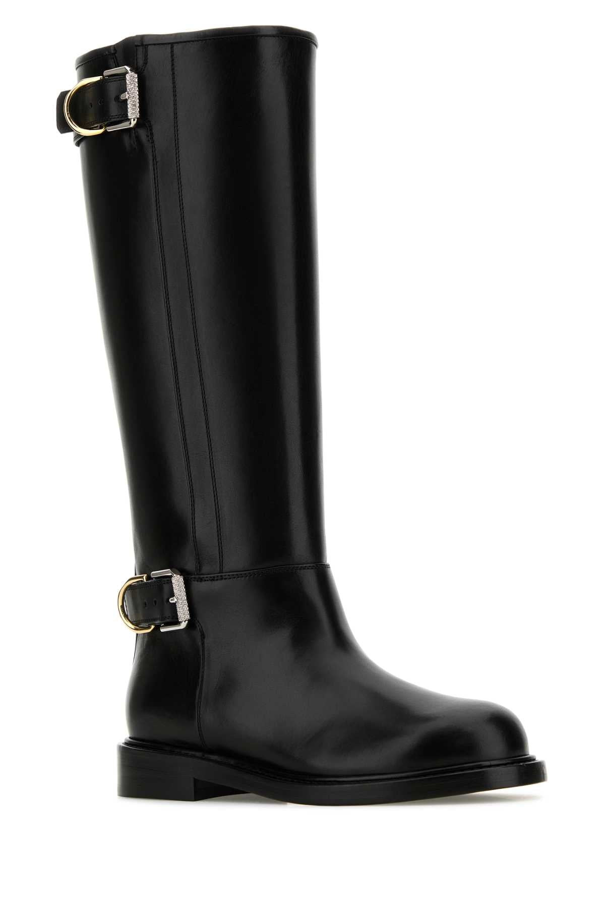 Givenchy Women Black Leather Voyou Boots - 2