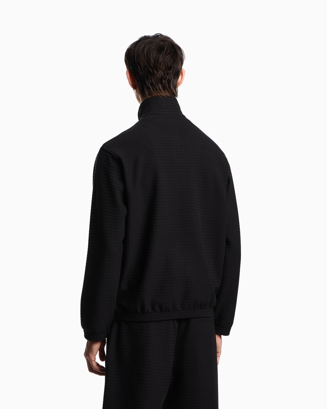ASV FULL-ZIP SWEATSHIRT IN LYOCELL-BLEND JACQUARD JERSEY - 3