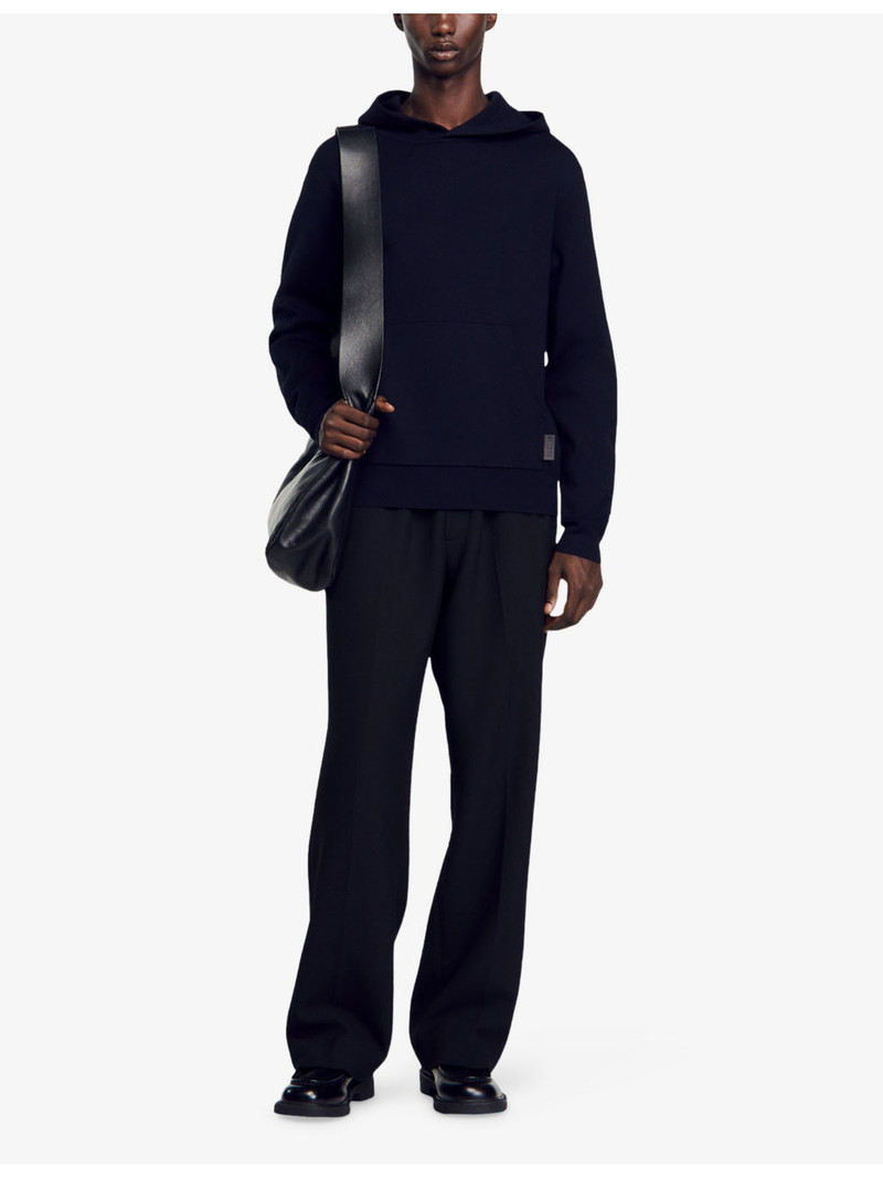 Sandro Logo-Patch Stretch-Woven Hoody outlook