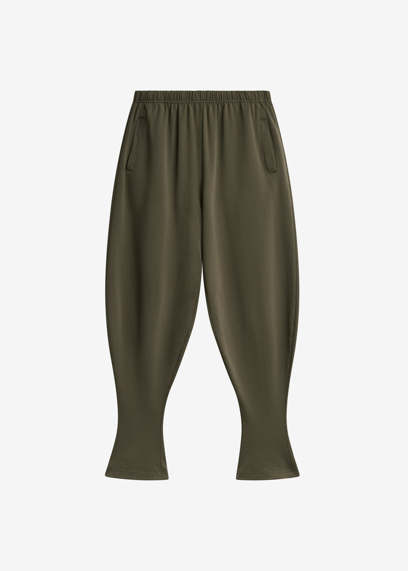 Bercy Curved Jersey Joggers - Olive 1