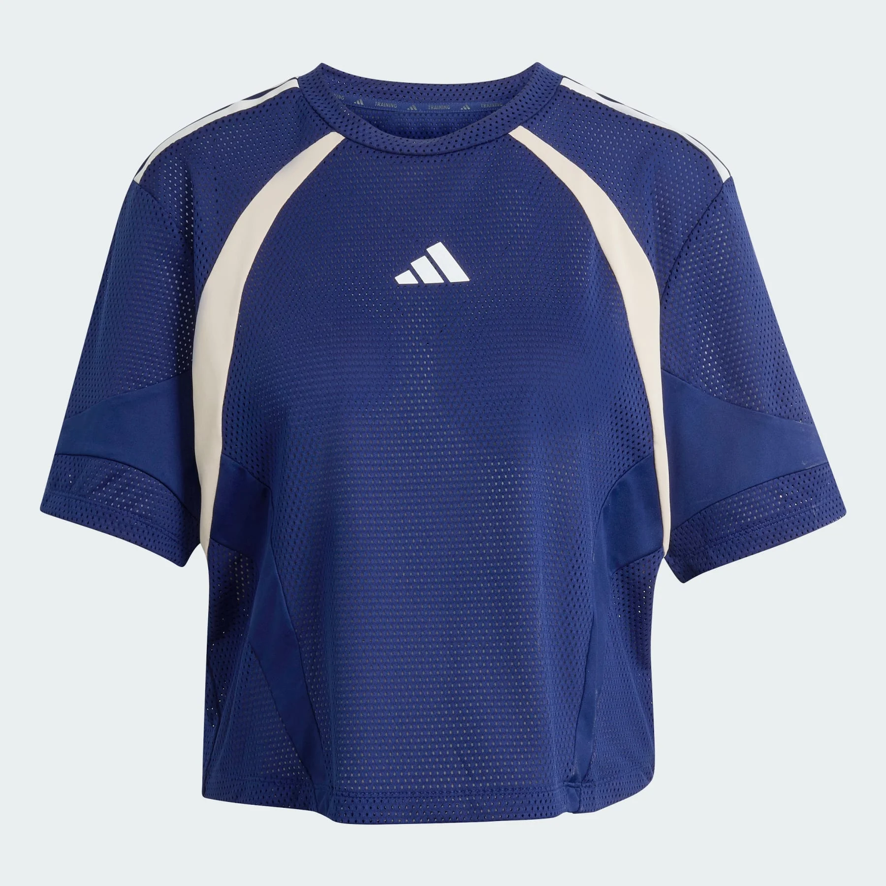 Hyperglam 3-Stripes Color Block Mesh T-Shirt - 1