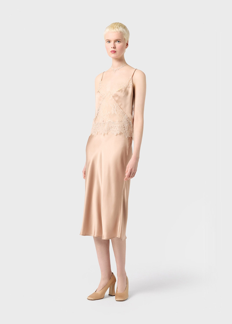 Blumarine MIDI SKIRT IN SILK SATIN outlook