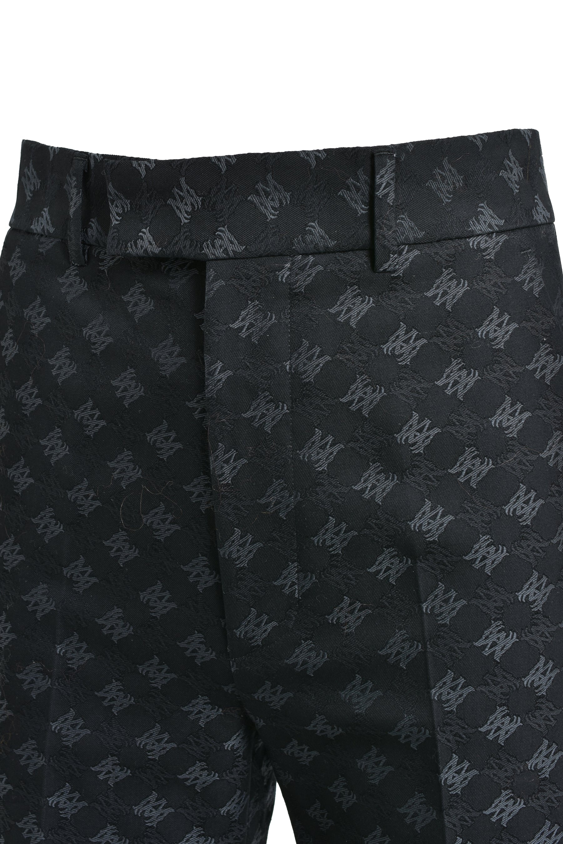 MA QUAD JACQUARD CREASED FLARE / BLK - 4