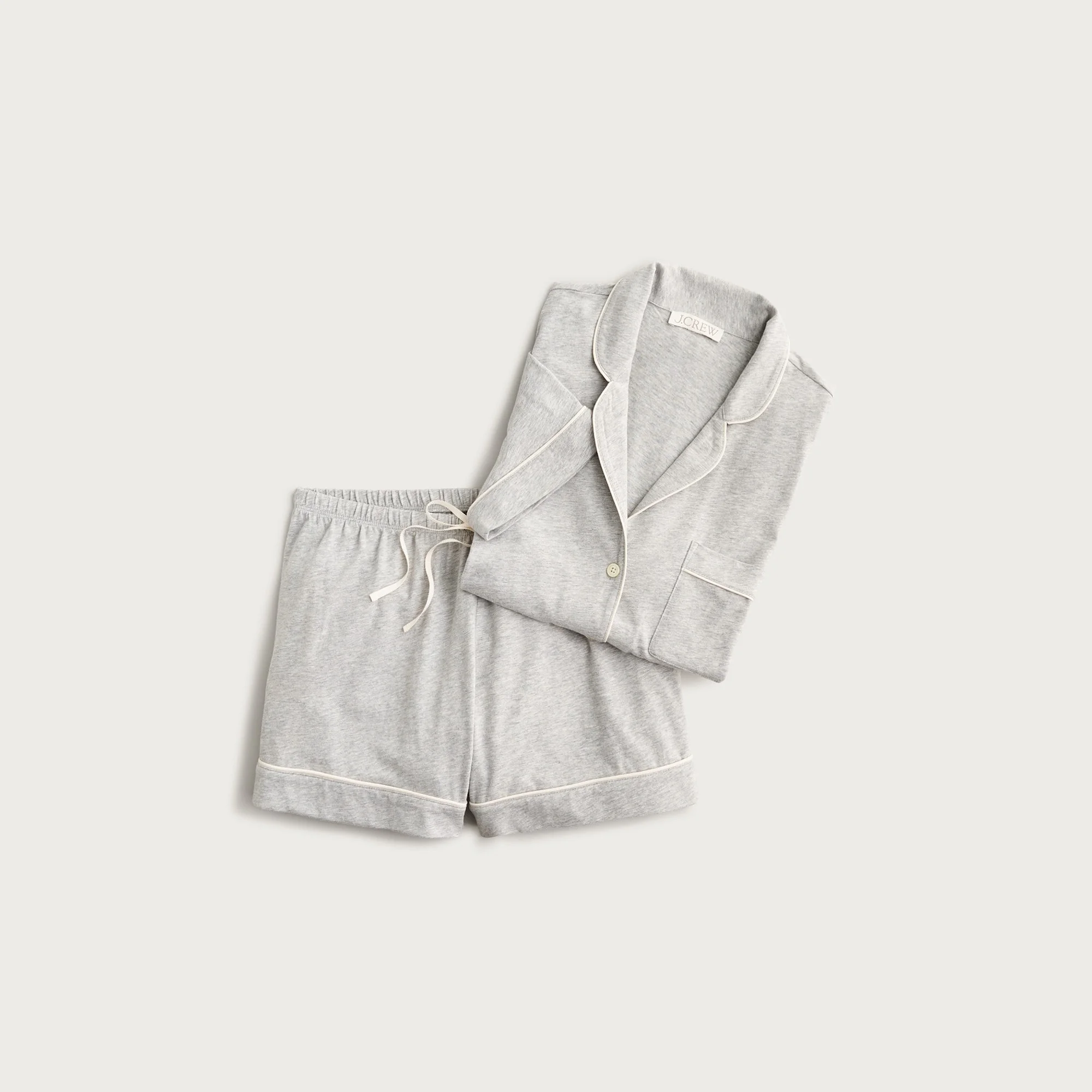 Dreamy cotton-blend pajama short set - 1