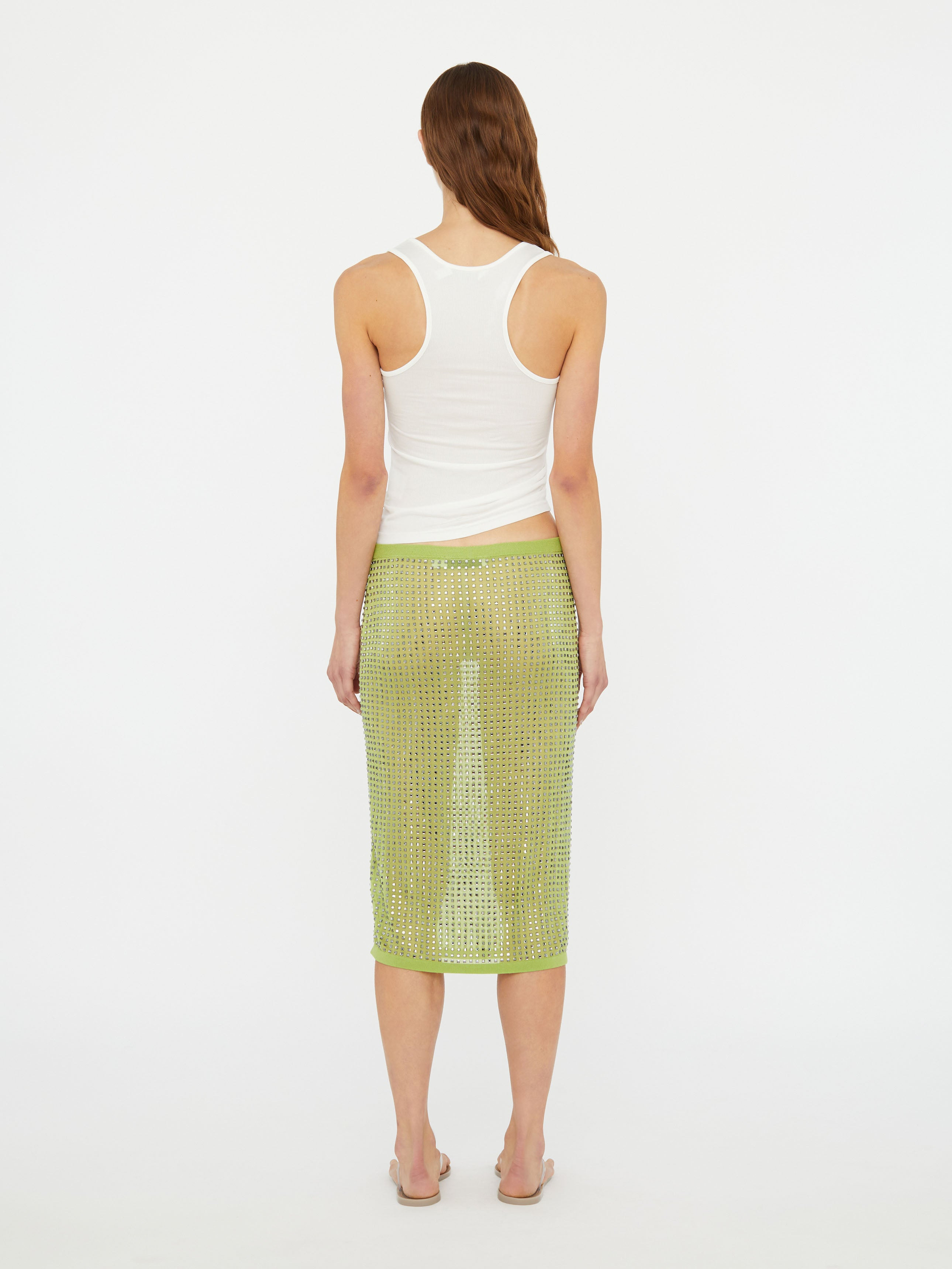 Encased Lace Rib Tank - 4