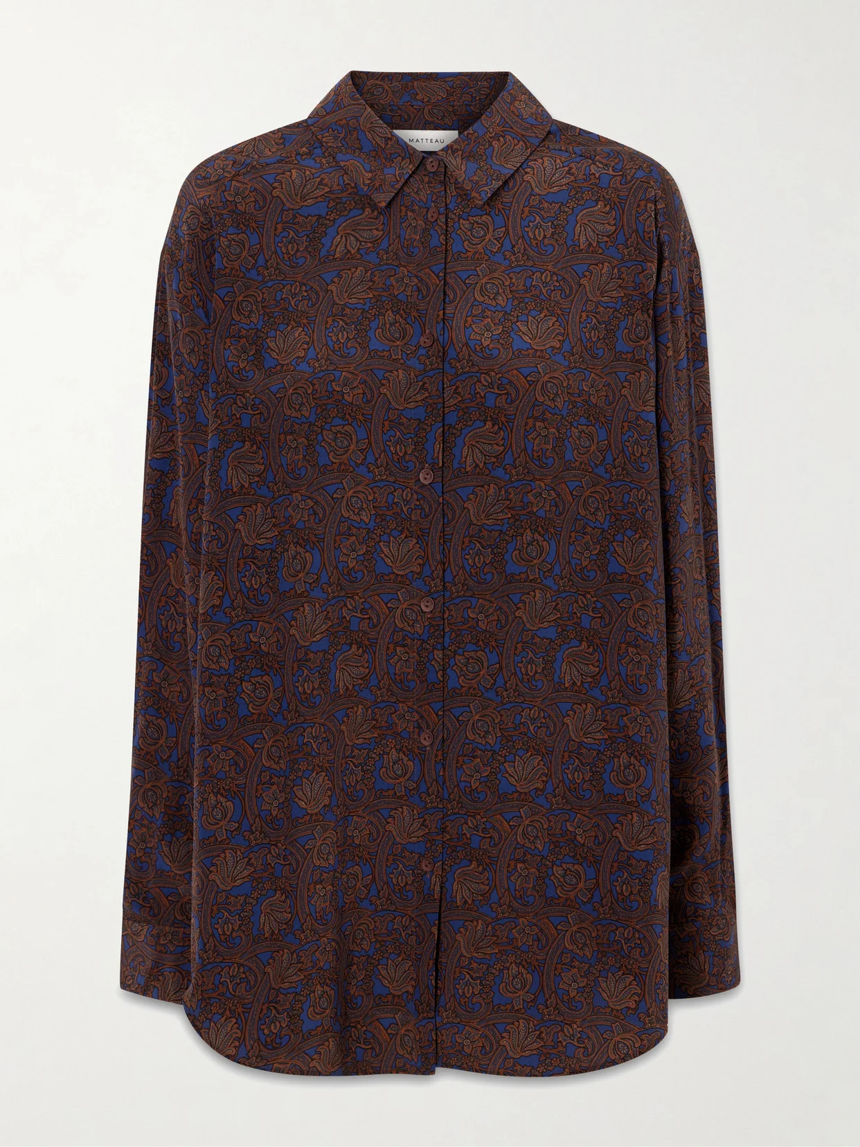 Printed Silk-crepe De Chine Shirt - 1