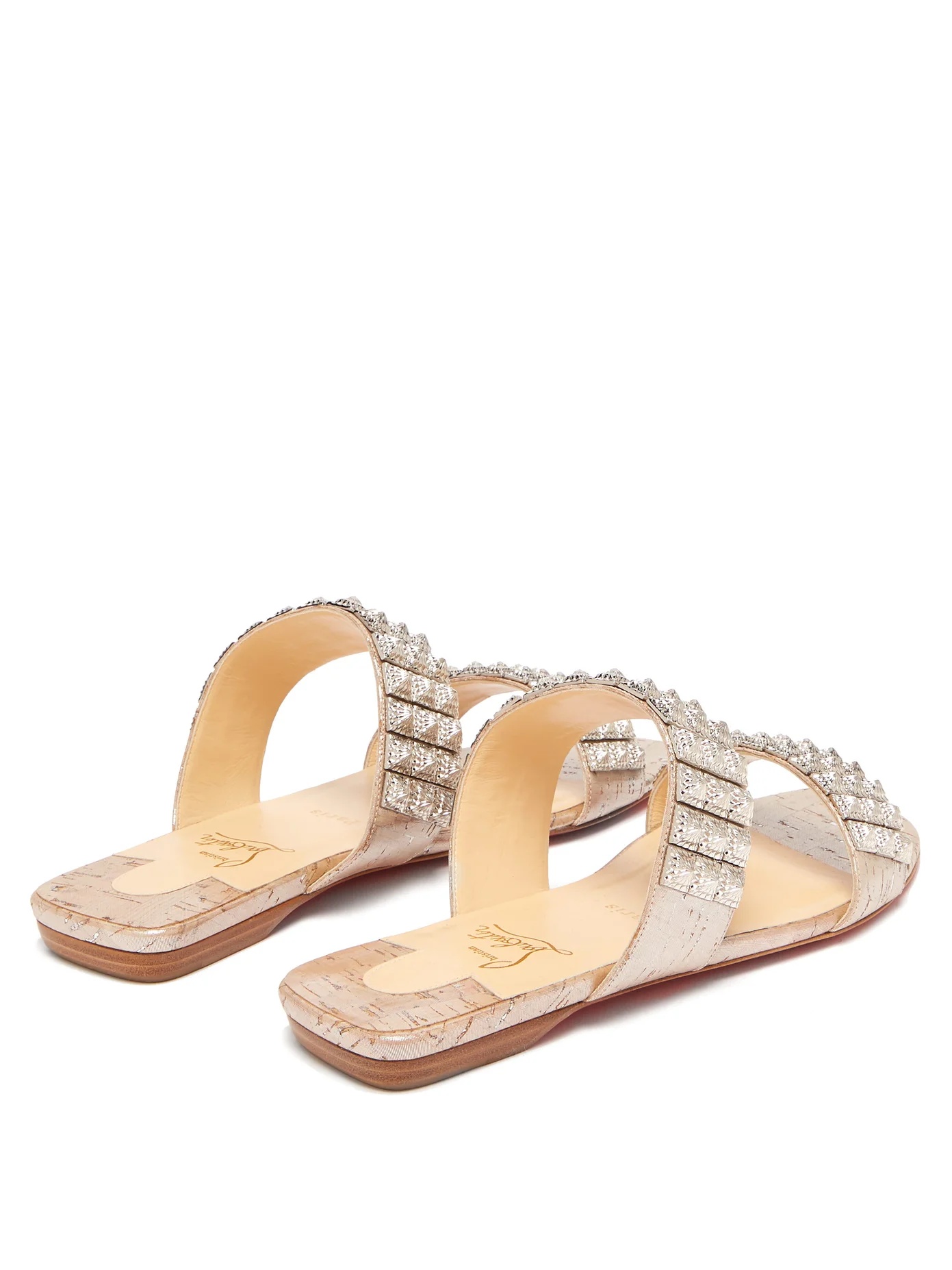 Myriadiam embellished double-strap slides - 4