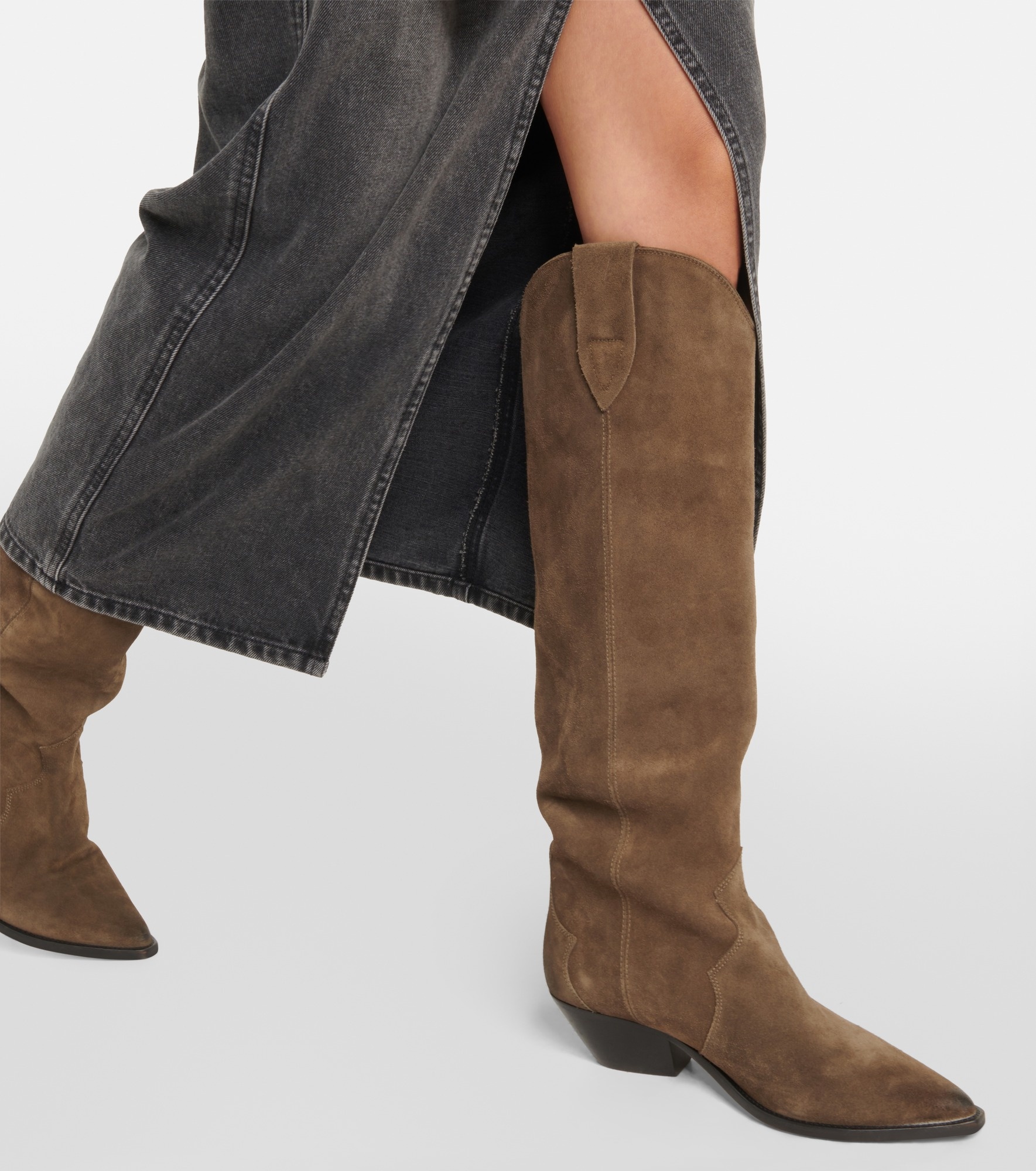 Denvee Suede Knee High Boots Isabel Marant Denvee Suede Knee-high