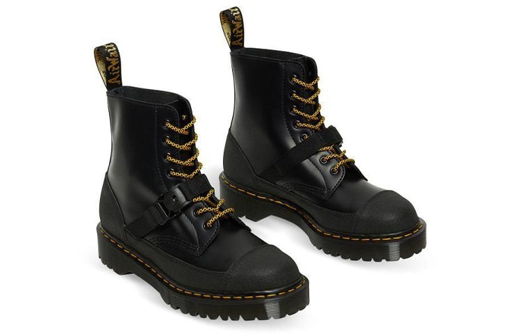 Dr.Martens 1460 Bex Tech Made in England Leather Lace Up Boots 'Black' 26881001 - 5