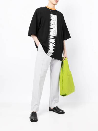 A-COLD-WALL* blurred logo-print T-shirt outlook