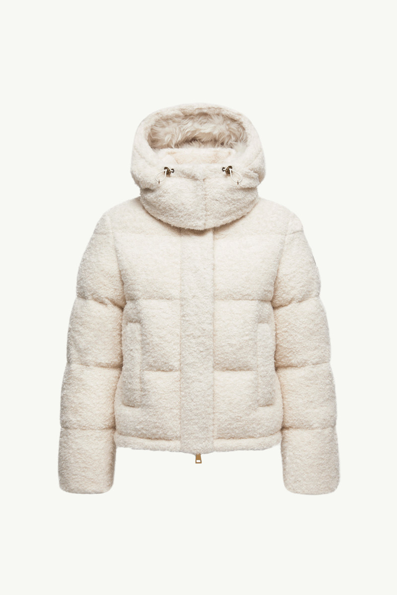 Virieu Bouclé Hooded Short Down Jacket 1