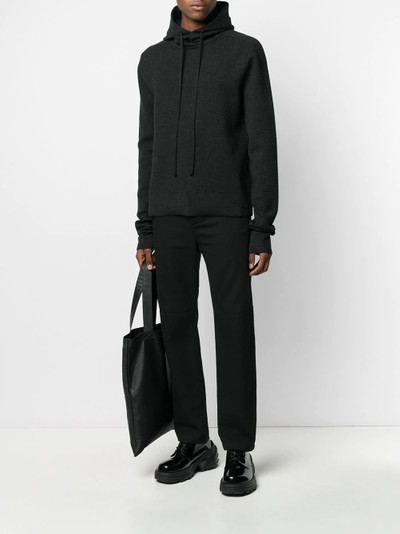 Bottega Veneta drawstring knitted hoodie outlook