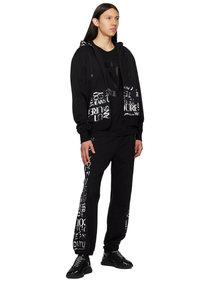VERSACE JEANS COUTURE Black Doodle Sweatpants outlook