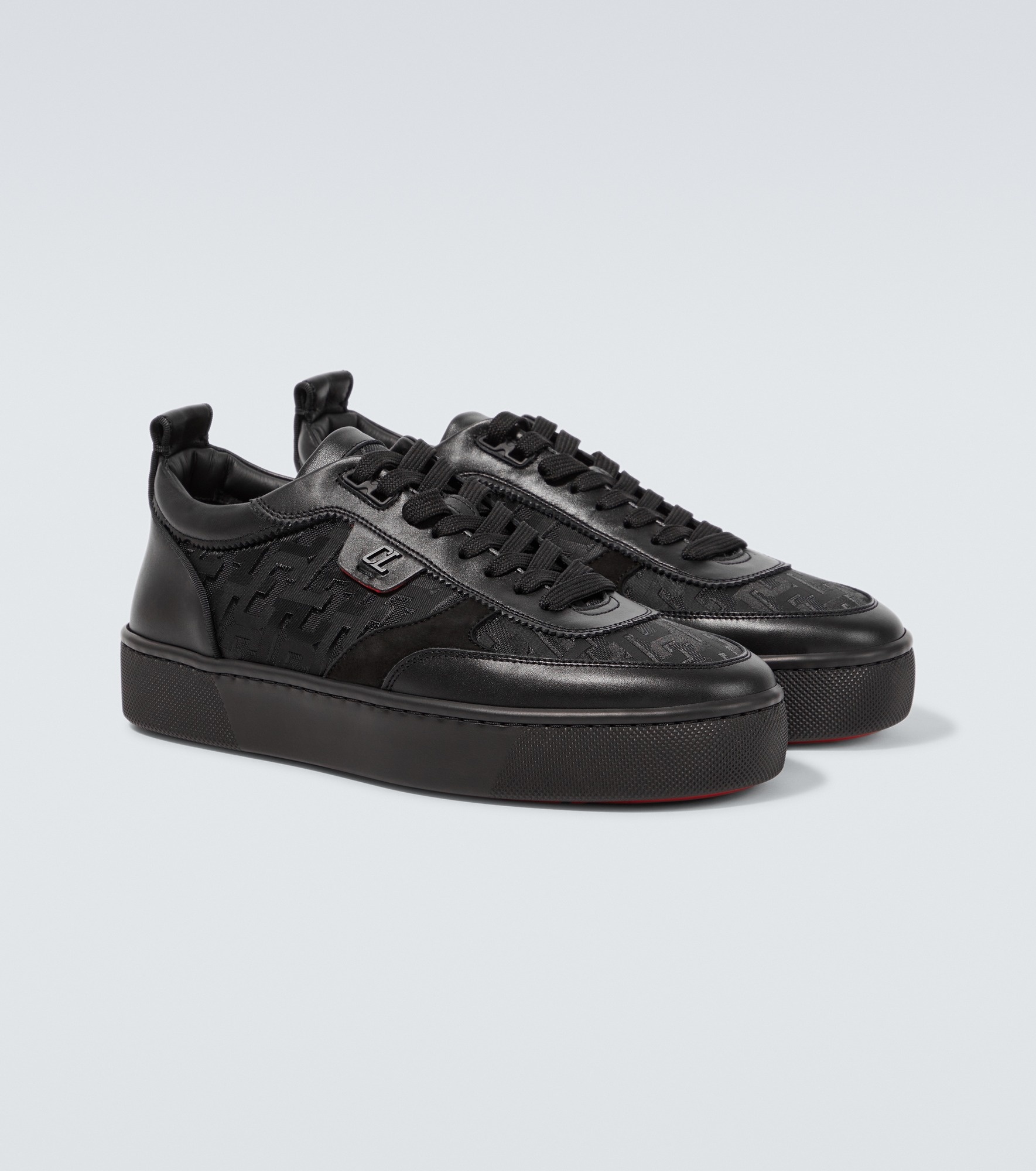 Happyrui leather-trimmed sneakers - 5