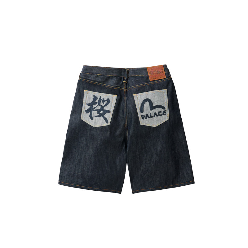 PALACE EVISU LONG DENIM SHORT INDIGO 1