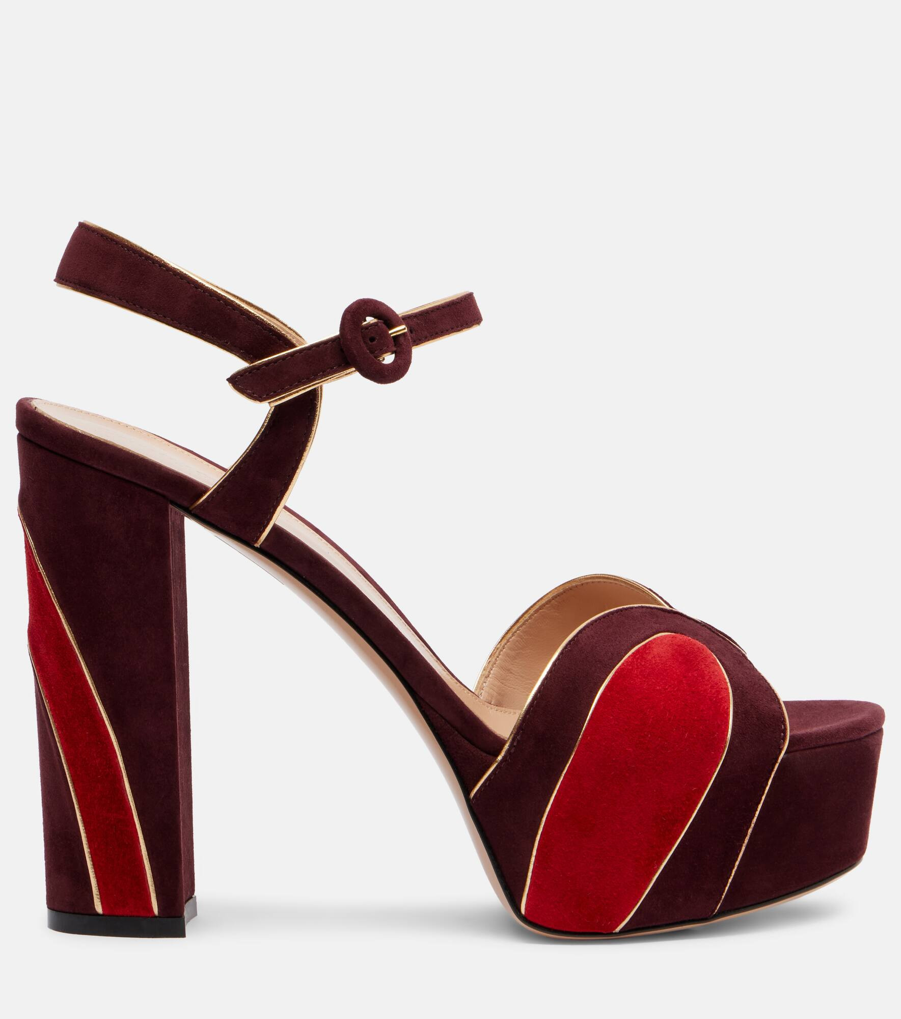 105 Suede platform sandals - 4