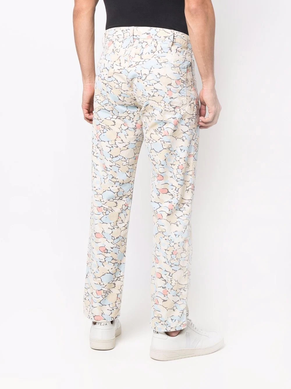 pebble-print jeans - 4