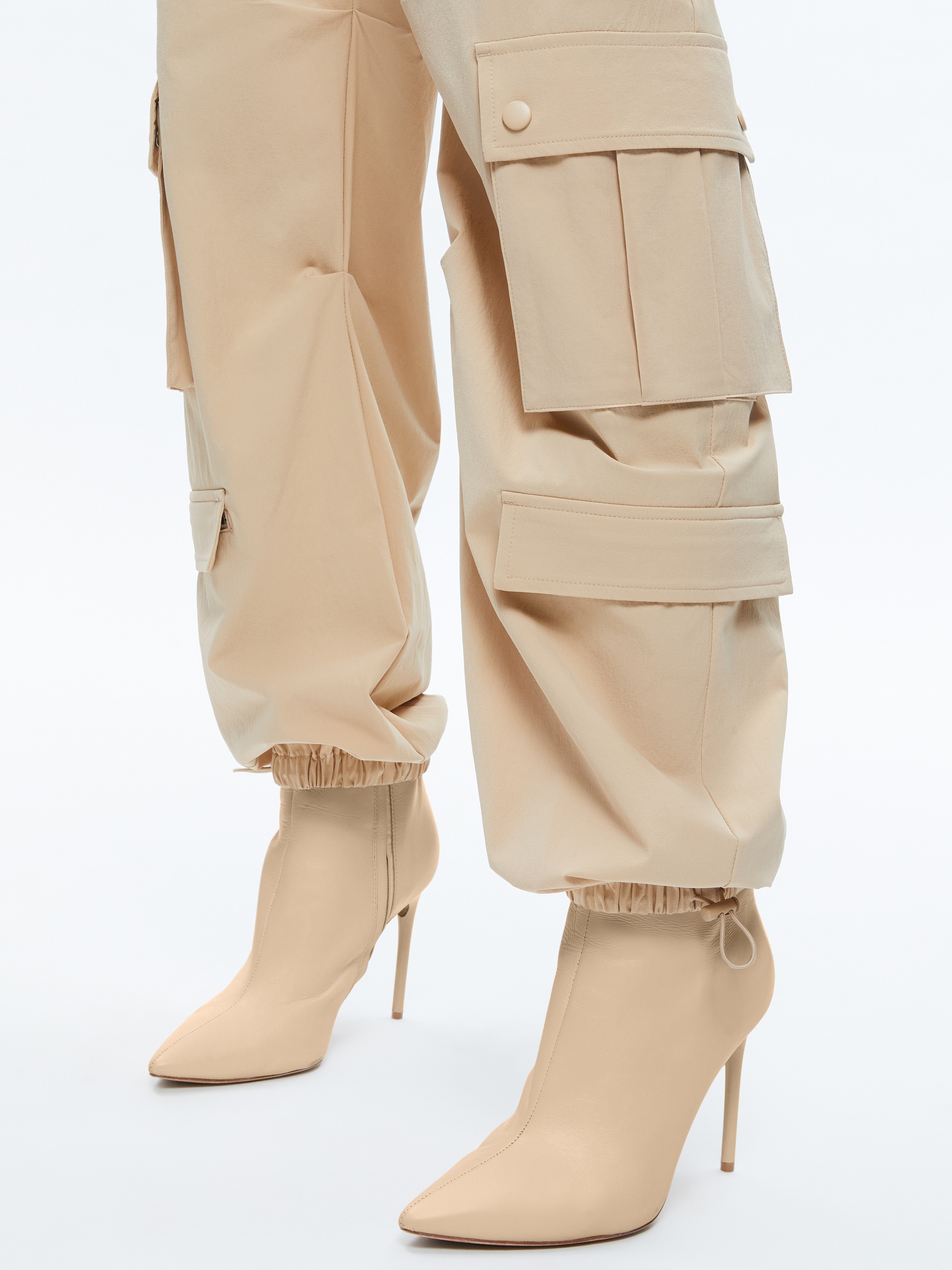 SHARA MID RISE PARACHUTE CARGO PANTS - 5