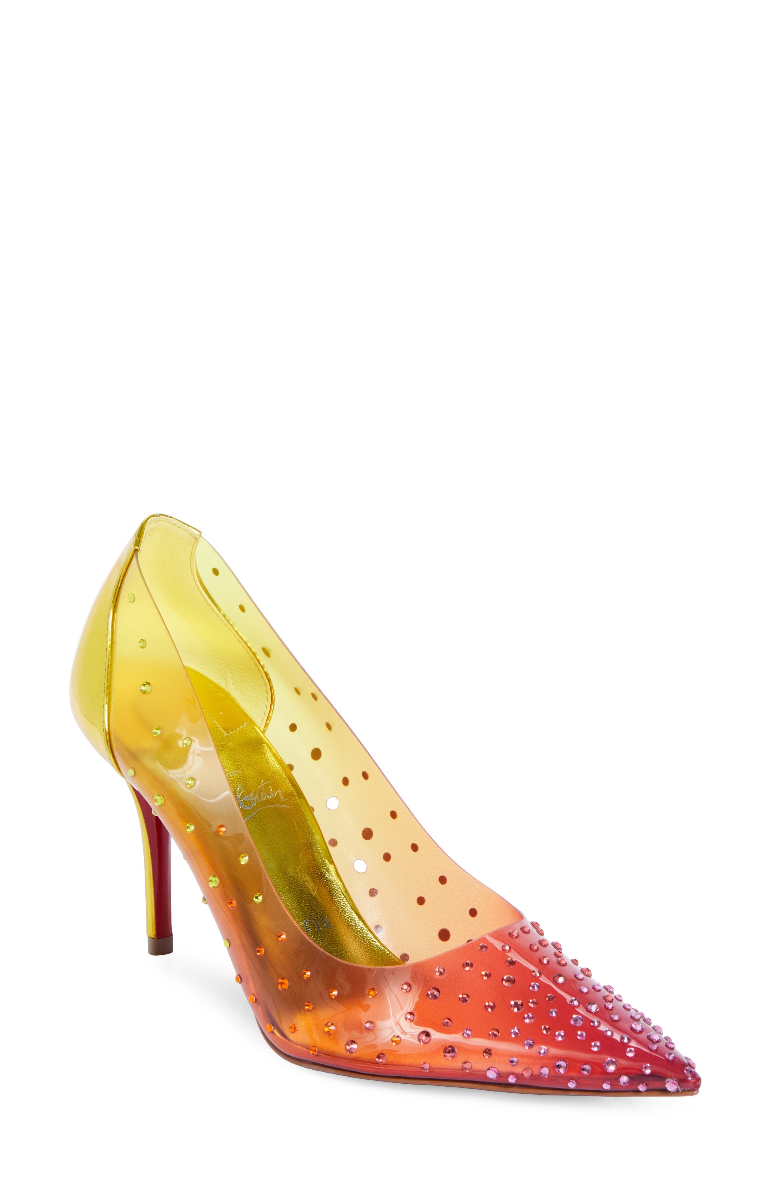 Christian Louboutin Pointed Toe Pump in Vers Citronnade at Nordstrom - 1