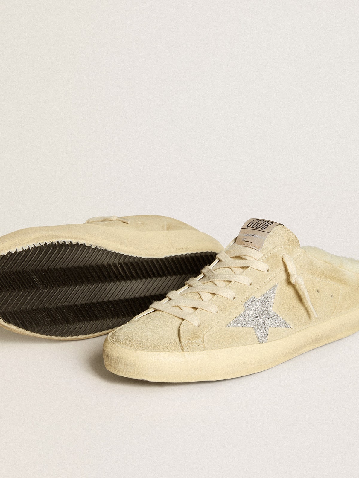 Super-Star Sabots with Swarovski crystal star and shearling lining - 3