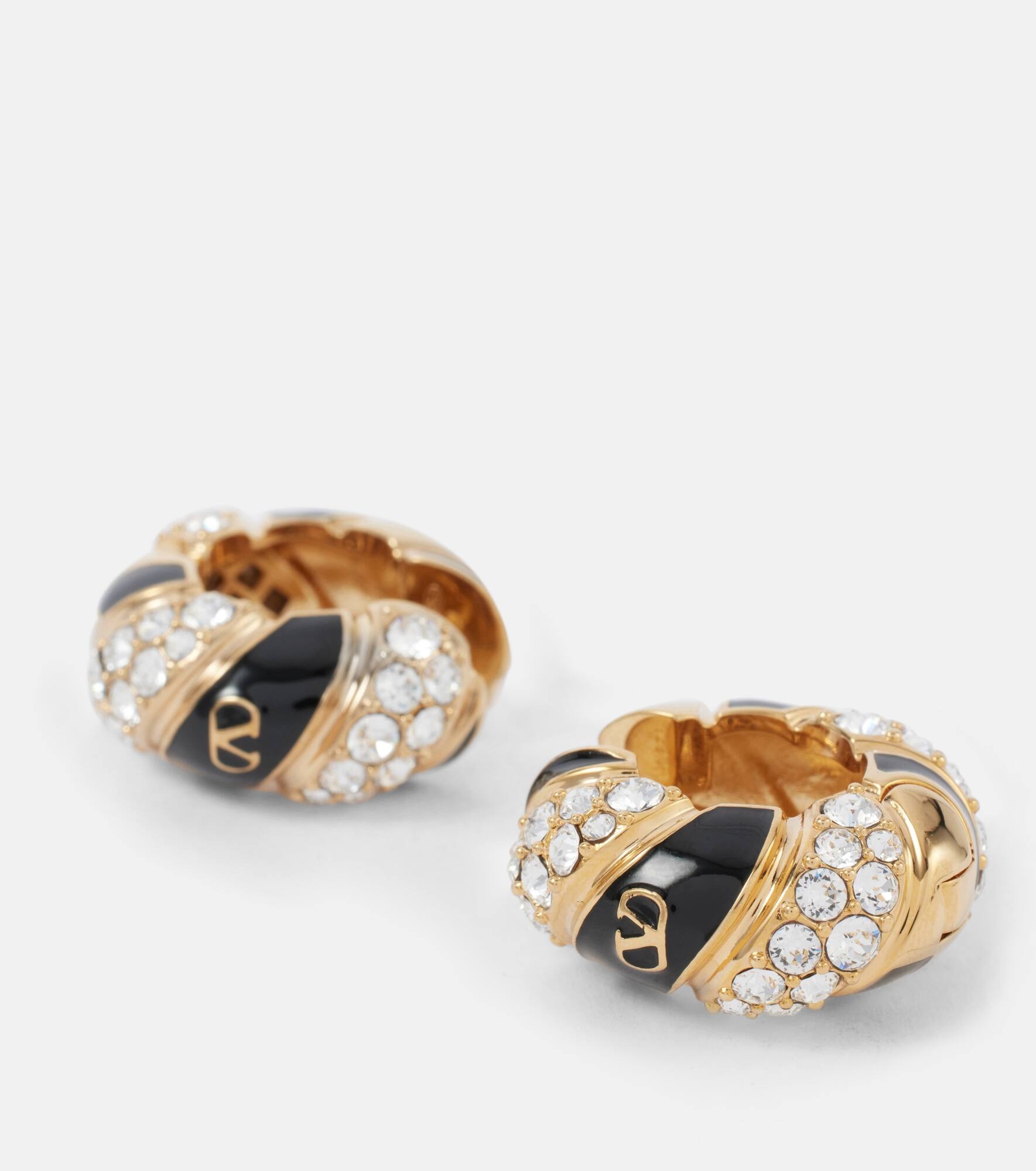 Famiglia embellished hoop earrings - 4