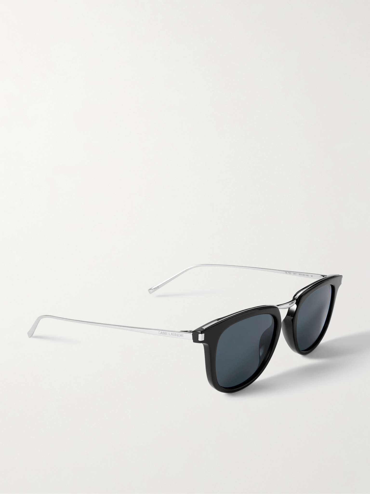 D-Frame Acetate and Silver-Tone Sunglasses - 3