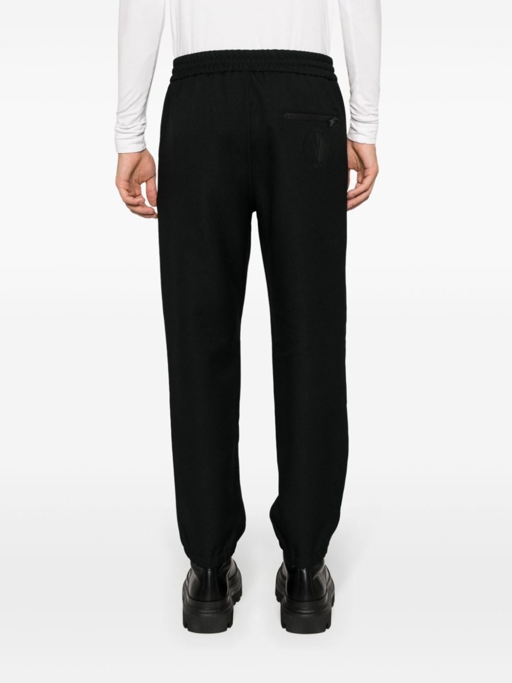 logo-print straight-leg trousers - 4