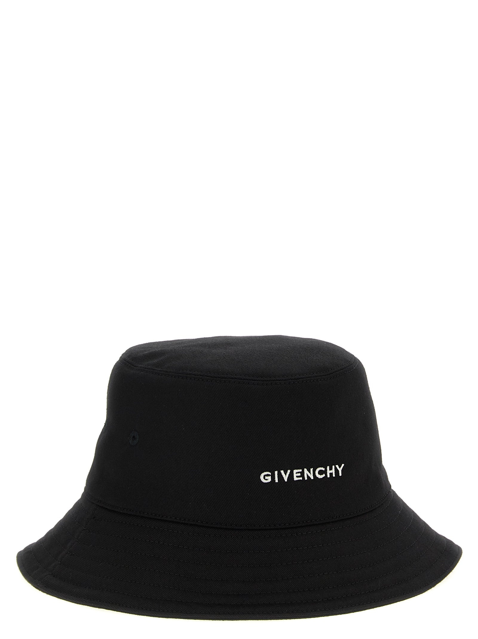Logo Embroidery Bucket Hat Hats Black - 2