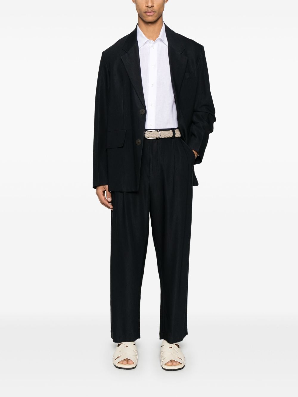 logo-embroidered shirt - 2